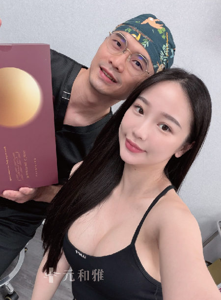 綠妹魔滴2.0隆乳術後劉宗憲醫師合照 綠妹魔滴2.0隆乳術後劉宗憲醫師合照