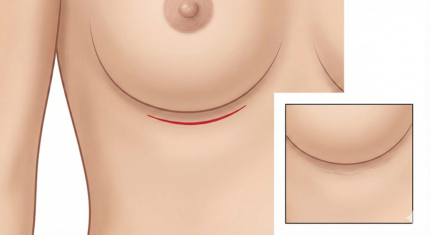 隆乳胸下切口 隆乳胸下切口