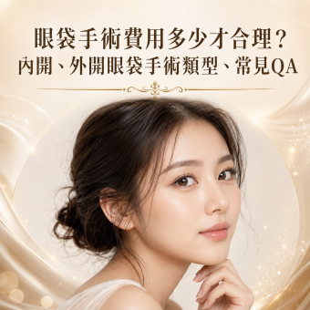眼袋手術費用多少才合理?內開、外開眼袋手術類型、常見QA