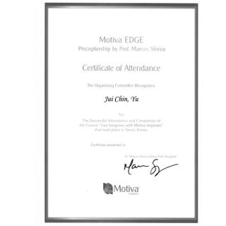 Motiva原廠認證亞洲高峰會證書