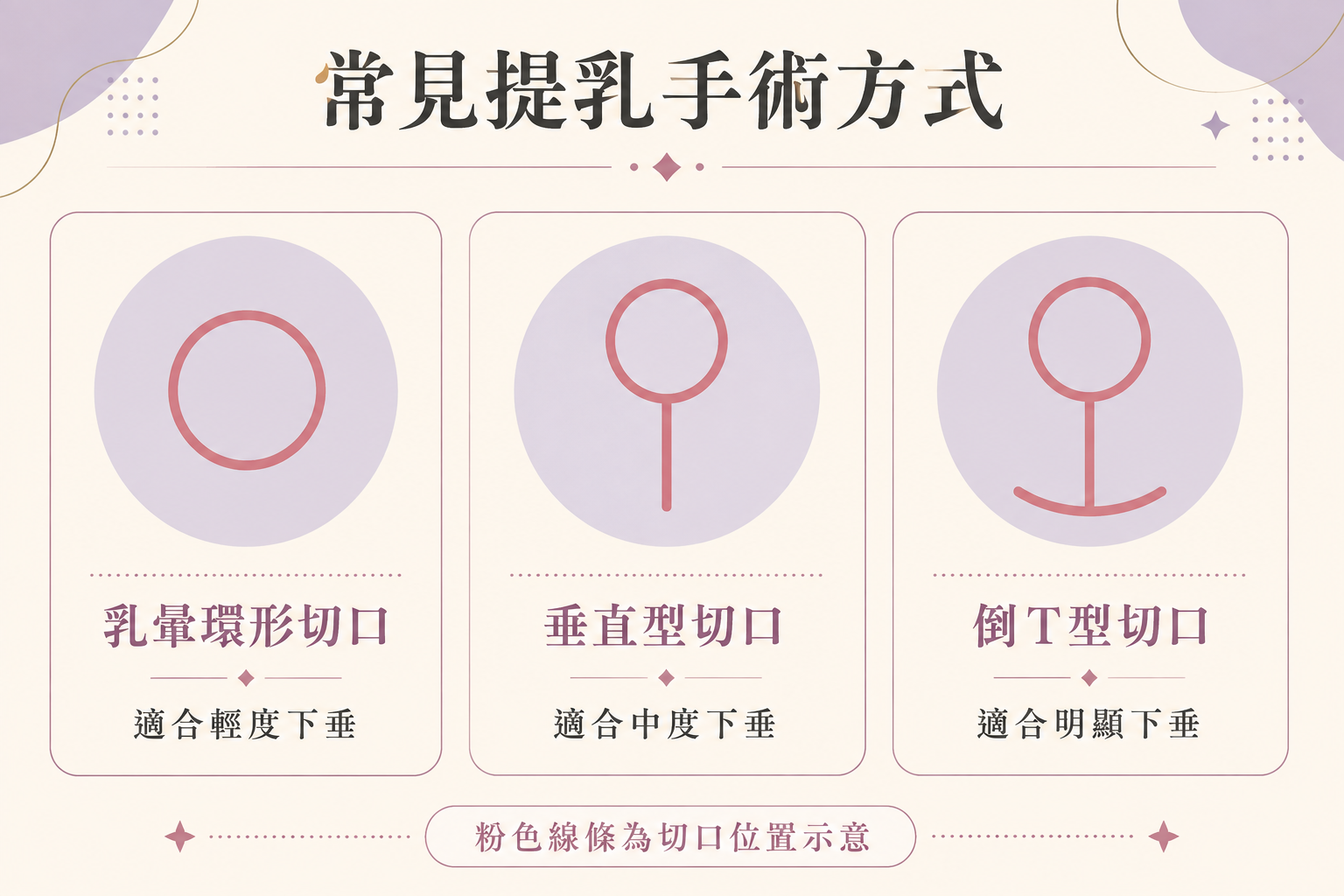 常見提乳手術方式