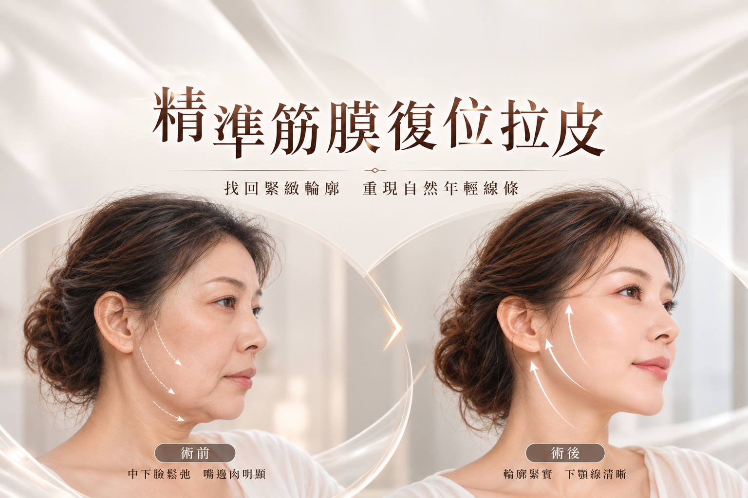 精準筋膜復位拉皮｜中下臉深層筋膜拉皮手術完整解析：改善嘴邊肉、輪廓鬆弛與下顎線