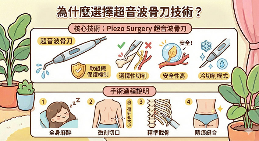 為什麼選擇超音波骨刀技術？