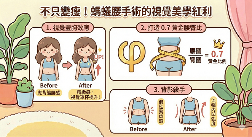 不只變瘦！螞蟻腰手術的視覺美學紅利