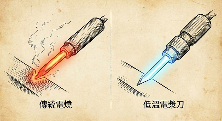 低溫電漿刀跟傳統電燒